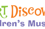 Logo for Port Discovery Children’s Museum, with colorful, playful lettering on a light background.